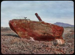 Image: A Wrecked Boat in Iceland